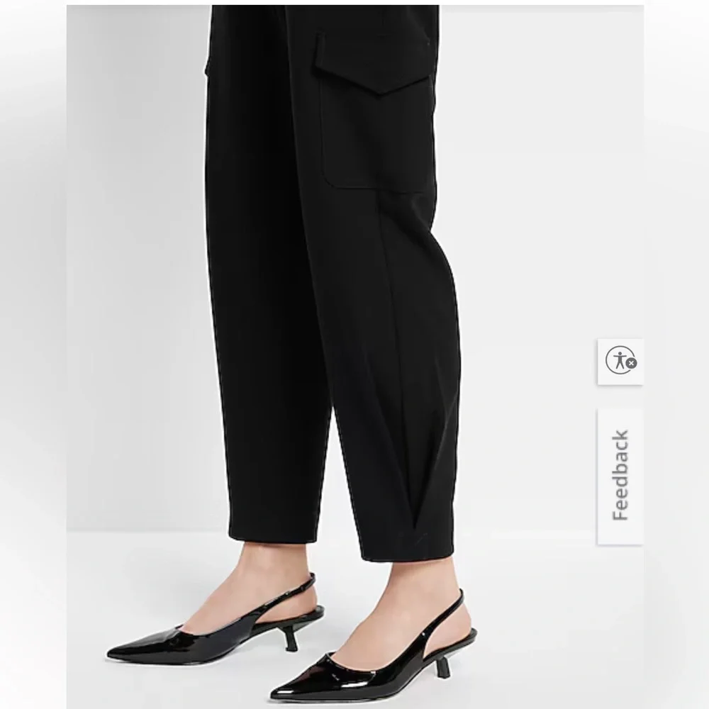 NWT Express Super High Waisted Belted Cargo Pant - Picture 4 of 4
